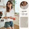欧芮儿宽松白色短袖T恤女夏2024新款休闲落肩气质钉珠上衣高级感 商品缩略图3