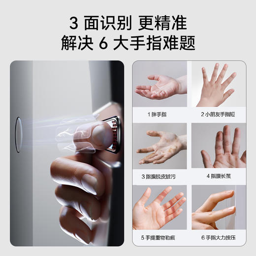 鹿客S6Max指静脉猫眼双摄大屏智能锁 商品图10