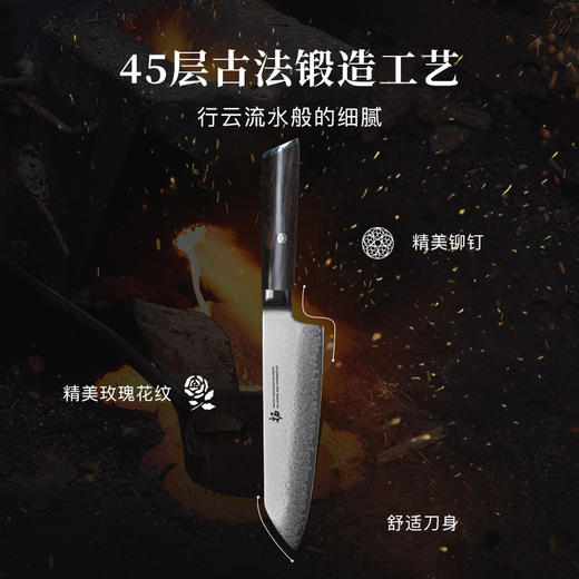 拓 白虎厨房家用套刀日本大马士革钢组合套装7件套 商品图2