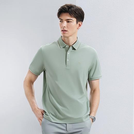 【不变形领】【5A抗菌2A防螨】柒牌polo衫短袖男2024夏季新款含桑蚕丝翻领上衣	126T73240 商品图3