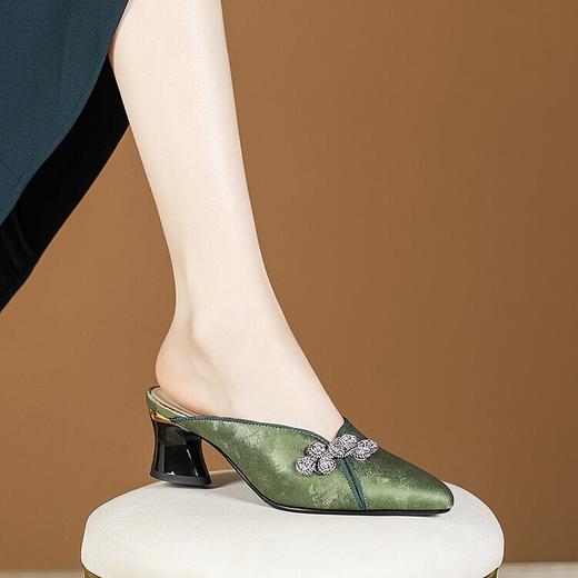 【预售5天】新中式国风包头，牛皮时装外穿女鞋PLGZ&D127-7 商品图1