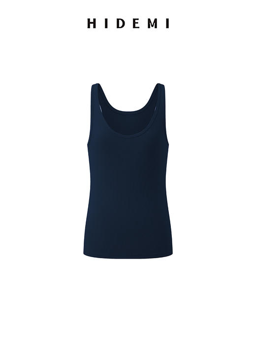 HIDEMI 圆领弹力高密坑条针织透气感背心 商品图11