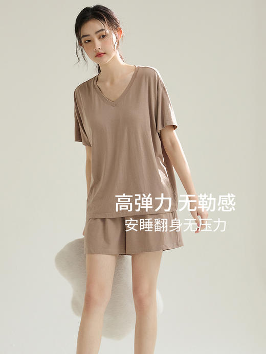 康妮雅女式短袖短裤套头套装 商品图3