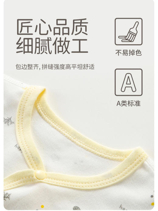 【超值钜惠 实发2套！】婴儿衣服2套新生儿内衣纯棉a类春秋爬服夏季两用睡衣宝宝分体套装 商品图4