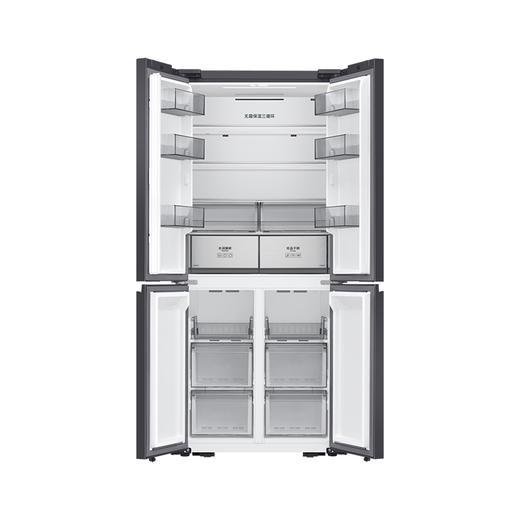 三星（SAMSUNG）501升三星AI神 超薄零嵌平嵌嵌入式十字四开门一级能效变频三系统大容量冰箱RF50DG5131QQSC石岩灰 商品图3