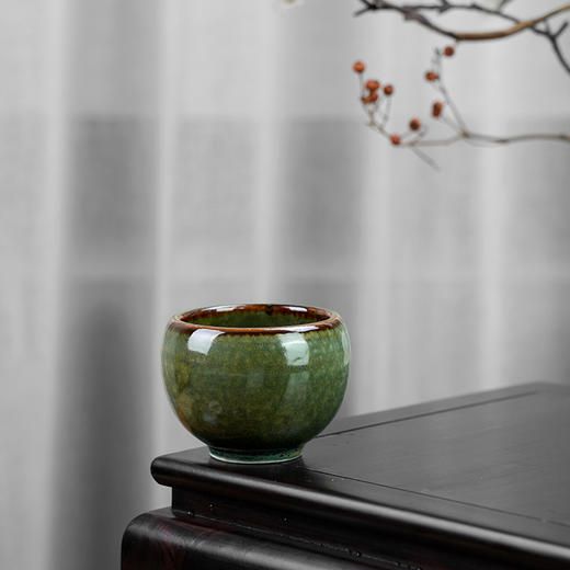 创意复古球形杯4入组合 加厚品名杯 茶杯 陶瓷品杯 商品图3