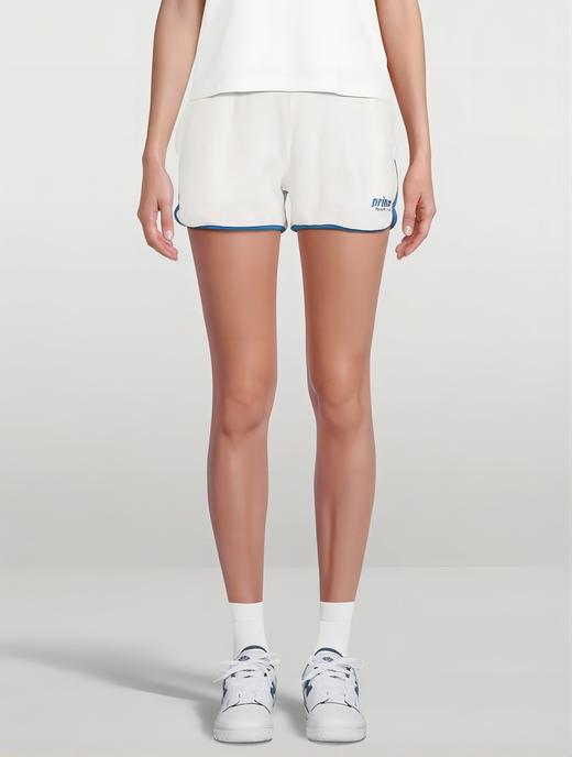 Sporty & Rich - Prince Sporty Terry Shorts - White/Lapis - 短裤 - 白/青石蓝色 商品图1