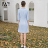 IWY/气质蓝色主持人连衣裙女职业装夏季套裙西装裙子高级感医美工作服Q1106 商品缩略图4