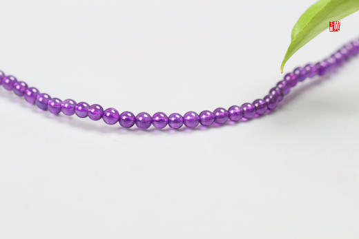 紫水晶珠串【淇曼】  珠径4mm 商品图3