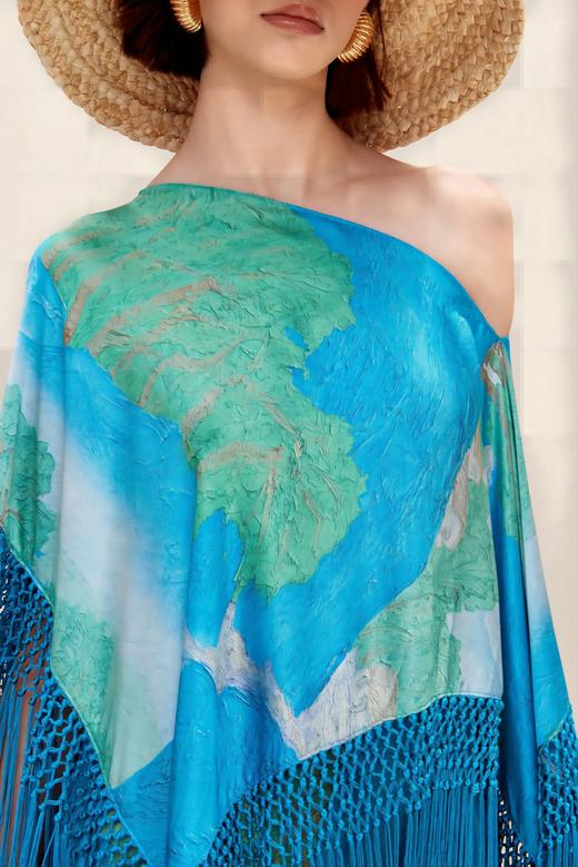 Cult Gaia - Ashanti Long Top - Landscape Print - 上衣 - 印花 商品图3