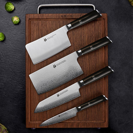 拓 白虎厨房家用套刀日本大马士革钢组合套装7件套 商品图1