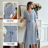 OLrain欧芮儿休闲短袖连衣裙女夏季2024年新款简约通勤高级感长裙 商品缩略图2