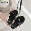 Safiya/索菲娅2024夏季厚底水钻蝴蝶结休闲拖鞋 SF42110042 商品缩略图1
