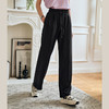 OLrain欧芮儿黑色直筒休闲裤女夏季2024年新款百搭显瘦垂感长裤 商品缩略图1