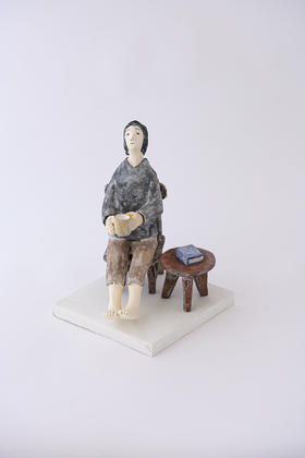 石原稔久26雕塑｜饮茶