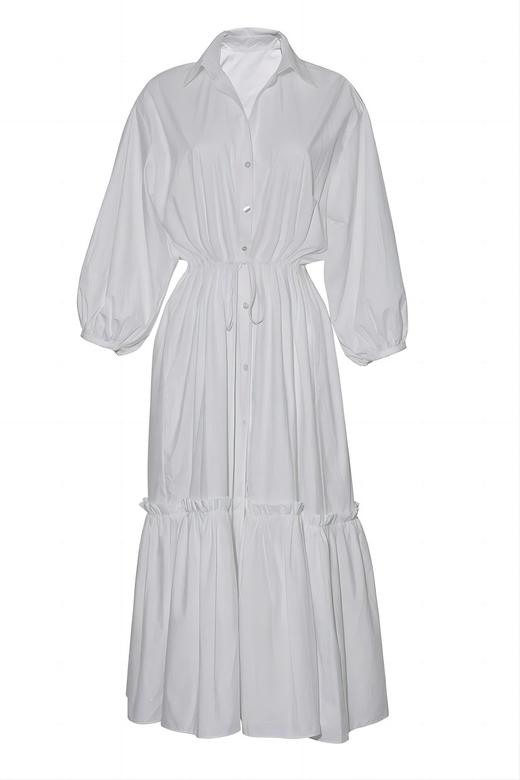 Cara Cara  - Hutton Dress-White - Embroidered Eyelet White - 连身裙 - 白色 商品图0