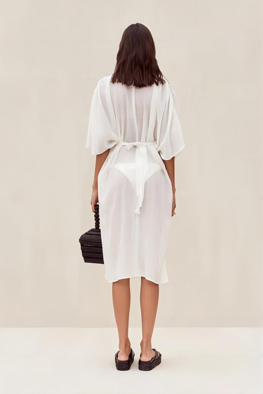 Cult Gaia - Inga Midi Coverup - Off White - 罩衫 - 米白色 商品图0