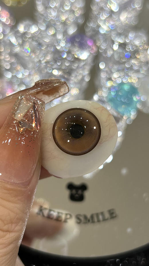 艾吉拉Loveiikira 娜娜子 日抛 十片 14.2mm 参考着色13.7mm 基弧8.5 含水50% 新锐国货 商品图4