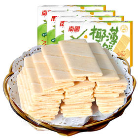 品牌直供 【南国食品】椰香薄饼160gx4盒包邮