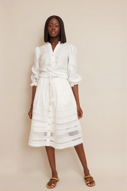 Cara Cara  - Finn Skirt-White - White - 裙子 - 白色 商品图1