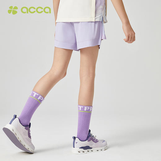 acca儿童梭织印花运动户外短裤吸湿排汗速干透气回弹女童短裤百搭 商品图4