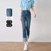 OLrain欧芮儿蓝色直筒牛仔裤女夏季2024年新款高腰阔腿显瘦长裤 商品缩略图2