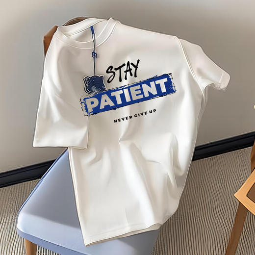 【69.9/任选2件】港风新款重磅纯棉质感短袖t恤女，夏季复古高级感别致漂亮情侣上衣-QQ 商品图7