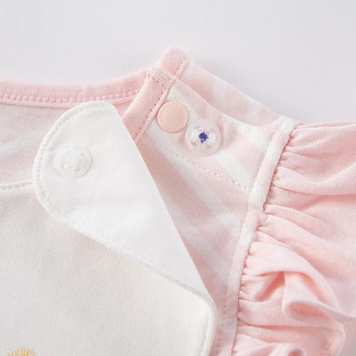 英氏婴儿夏季纯棉短袖连体衣家居服YZJAJ20002A01 YZJAJ20004A01 商品图2