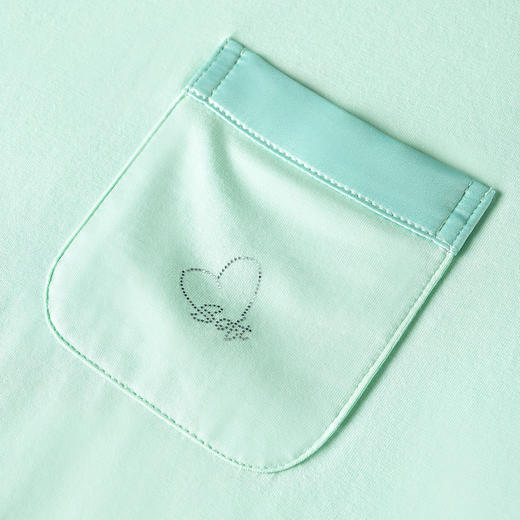 I'd爱帝女士高支丝光棉莫代尔短袖长裤家居服套装 商品图3