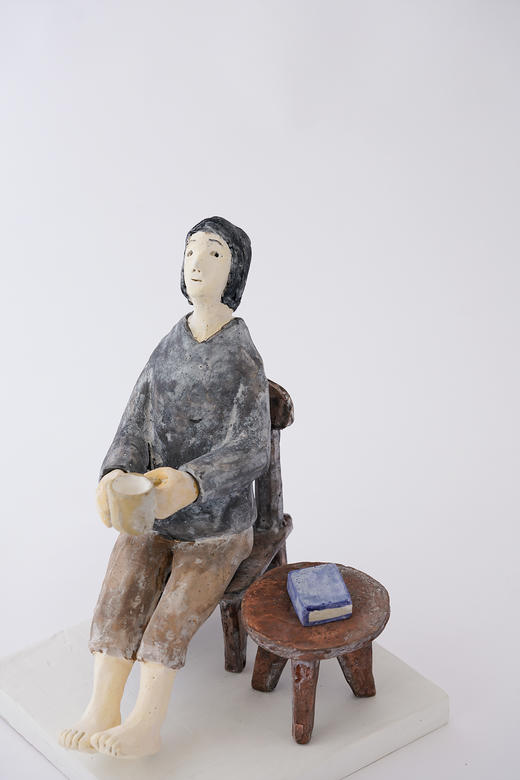 石原稔久26雕塑｜饮茶 商品图2