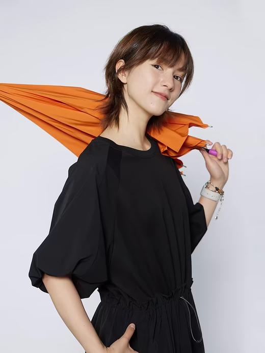 步履不停/4A31120C/速干吸汗轻薄黑色短袖连衣裙A字长裙 商品图4