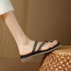 【预售5天】休闲一字带拖鞋，法式链条小香风凉拖鞋HCYYHD&5263 商品缩略图3