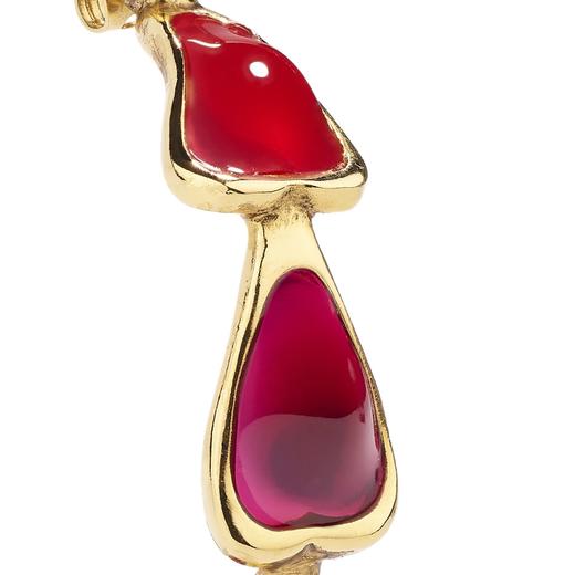 订购4周到｜Goossens Paris-Petales-草莓红 耳环［法国设计师］ 商品图2