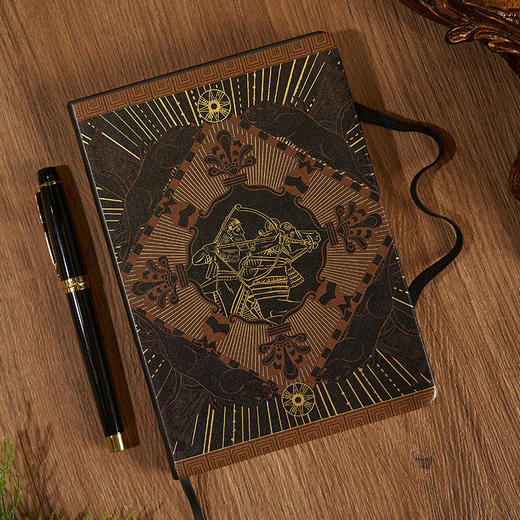 大英博物馆 亚述系列 亚述之王 巴尼拔黑金 绑带笔记本 生日送礼 节庆礼品 商品图1