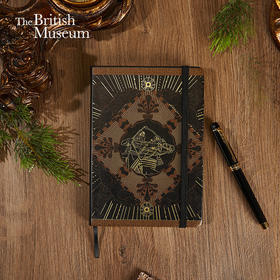 大英博物馆 亚述系列 亚述之王 巴尼拔黑金 绑带笔记本 生日送礼 节庆礼品