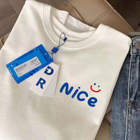 「49.9元包邮！几十款可选」2024新款宽松简约风正肩女上衣服 夏季女装纯棉短袖T恤女