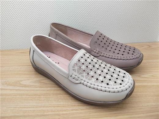 2023豪行夏季新款23246028真皮休闲平跟女鞋凉鞋  特大码鞋 商品图3