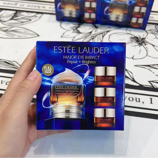 【保税仓】Estee Lauder/雅诗兰黛小棕瓶眼霜15ml*1+5ml*3套盒（有效期26年1月2号） 商品图1