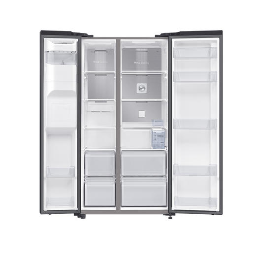 三星（SAMSUNG）635升双开门冰箱 家用大容量对开门 嵌入式金属匀冷智能变频自动制冰机RS64R53E71L/SC白 赠天喜保温壶+sungsa冰箱保鲜盒冷冻抽屉 商品图3