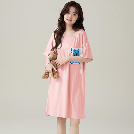 慢醒莫代尔睡裙 商品图0