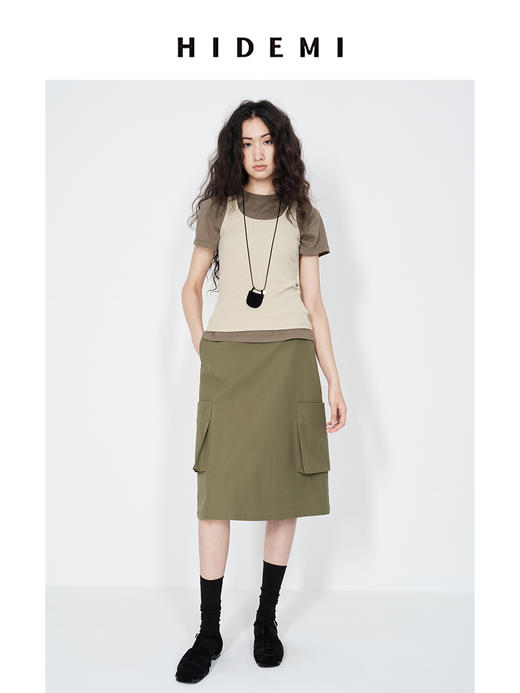 HIDEMI 圆领弹力高密坑条针织透气感背心 商品图6