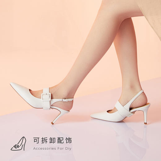 【专享】7or9空气棉后空凉鞋-百合（特价款非质量问题不退换，介意慎拍~） 商品图4