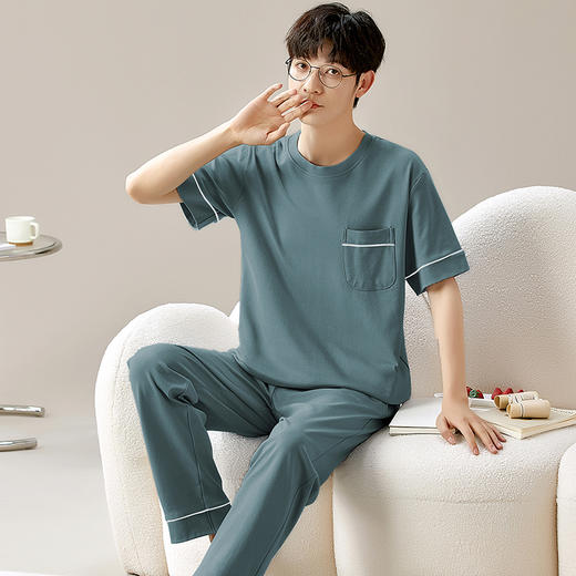 慢醒休闲男款家居服-长款 商品图3