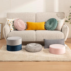 腰枕 雪伊 30x58cm 灰色