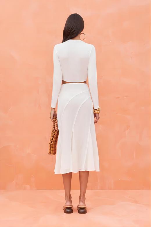Cult Gaia - Dallas Midi Skirt - Off White - 裙子 - 米白色 商品图3
