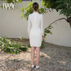 IWY/法式名媛白色连衣裙女夏季薄款优雅宴会礼服收腰显瘦工作服olQ1097 商品缩略图4