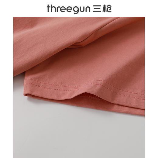 Threegun三枪 【冰泉棉】圆领短袖中裤女BRA家居套-82312D021 商品图10