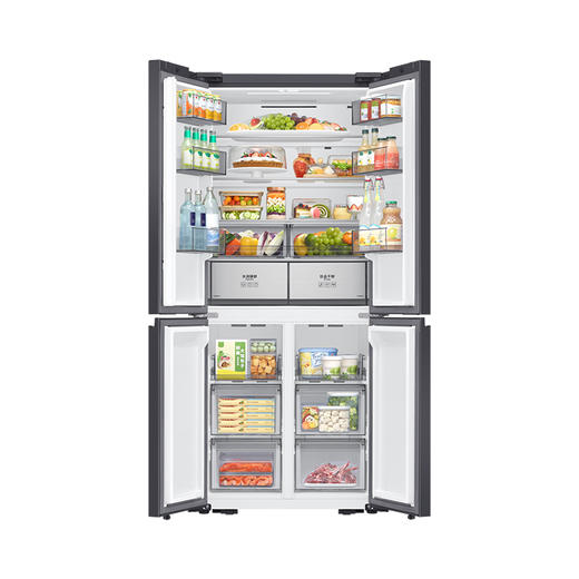 三星（SAMSUNG）501升三星AI神 超薄零嵌平嵌嵌入式十字四开门一级能效变频三系统大容量冰箱RF50DG513101SC皎月白 商品图4