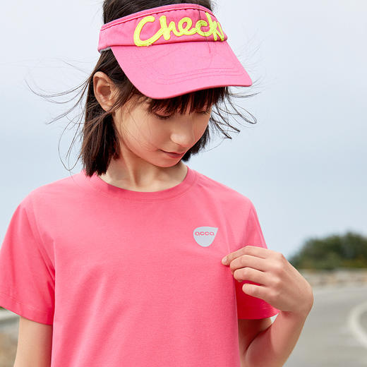 acca24春夏男女童印花运动速干短袖吸湿排汗休闲透气跑步上衣T恤 商品图4