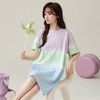 慢醒纯棉舒适可爱渐变色睡裙 商品缩略图5